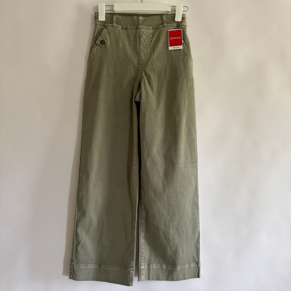 SPANX Olive Green Wide Leg Pants
